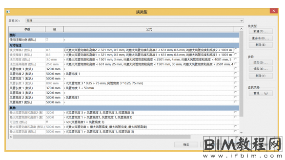 Revit风管三通参数化图详解