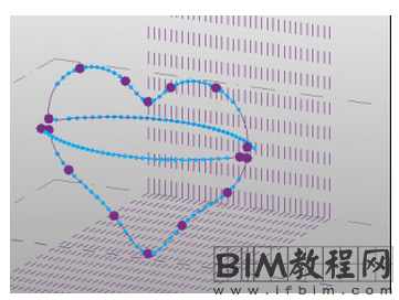 如何使用Revit绘制时代广场红心造型的方法