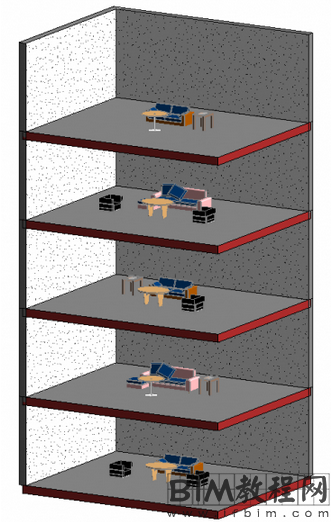 使用Revit制作可分层统计家具数量的明细表的方法