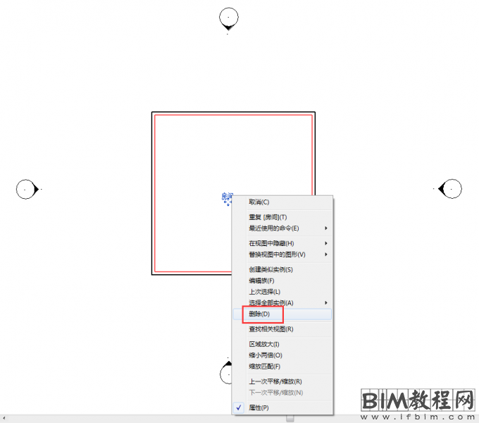 Revit如何彻底删除房间标记