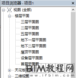 解决Revit中项目浏览器楼层平面视图排序的问题