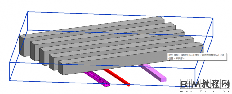 Revit在机电模型中链接的结构模型中不同的梁显示不同颜色进行比较