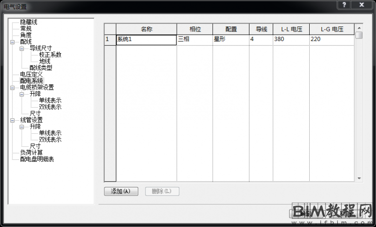 Revit中建立电力系统时出现无可选择配电盘情况的处理方法