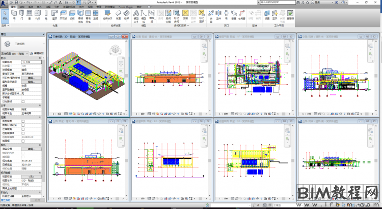 Revit中多视图建模的技巧
