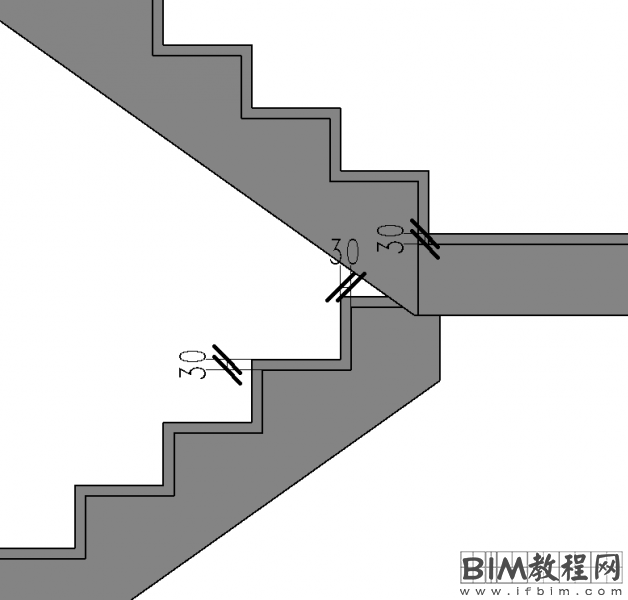 Revit如何创建梯段与平台面层厚度不同的楼梯