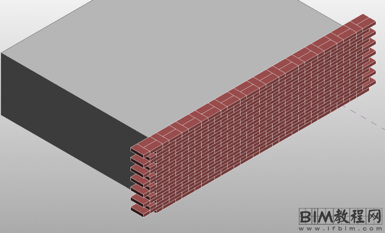 Revit中普通红砖的自动排砖方法