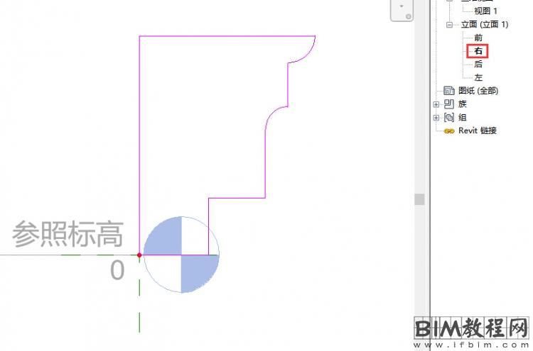 在Revit中放样命令中曲线路径如何绘制轮廓