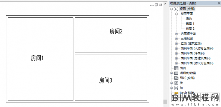 Revit如何在当前视图显示全部颜色填充图例