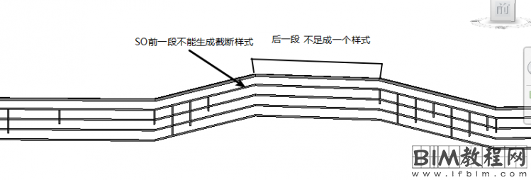 栏杆扶手截断样式位置的设置