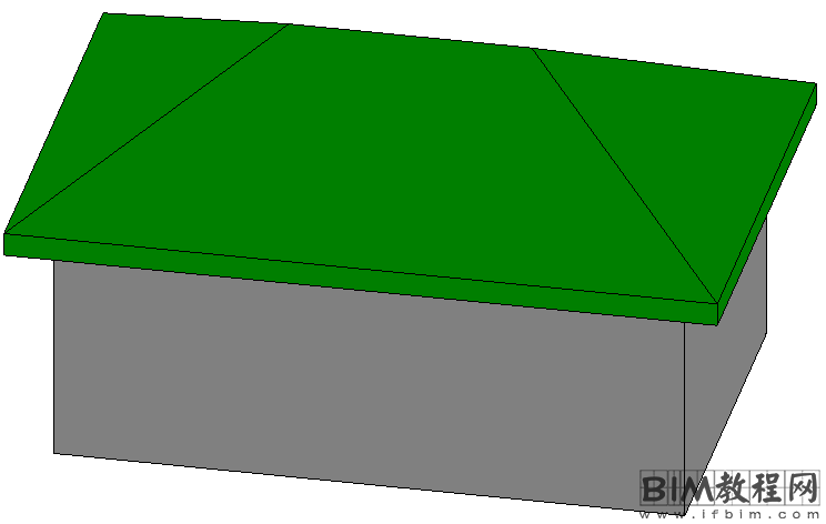 在Revit中创建两种不同造型的屋顶