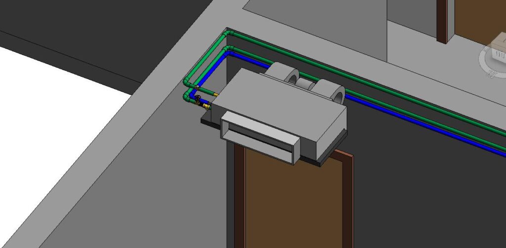 家装空调、壁挂炉系统Revit模型