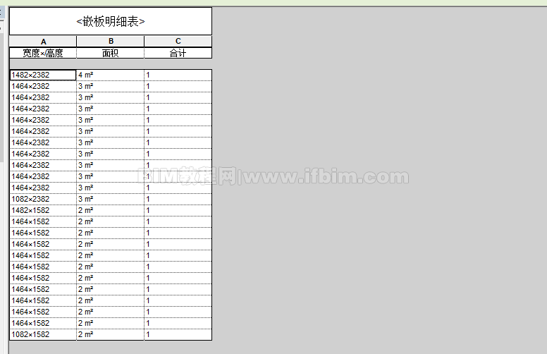 Revit中制作符合实际情况的幕墙玻璃，用于生产